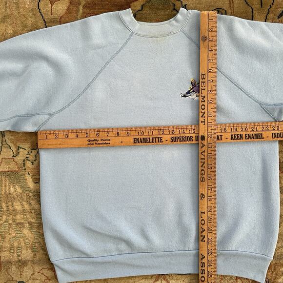 Vintage 90s Discus Embroidered Sweatshirt  Athletic Kayak Sport Size XL - Picture 6 of 10